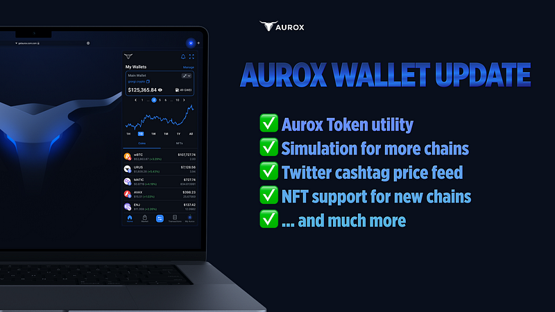 NFTs, Twitter Prices, Simulation, and More in Aurox Wallet v1.1.0